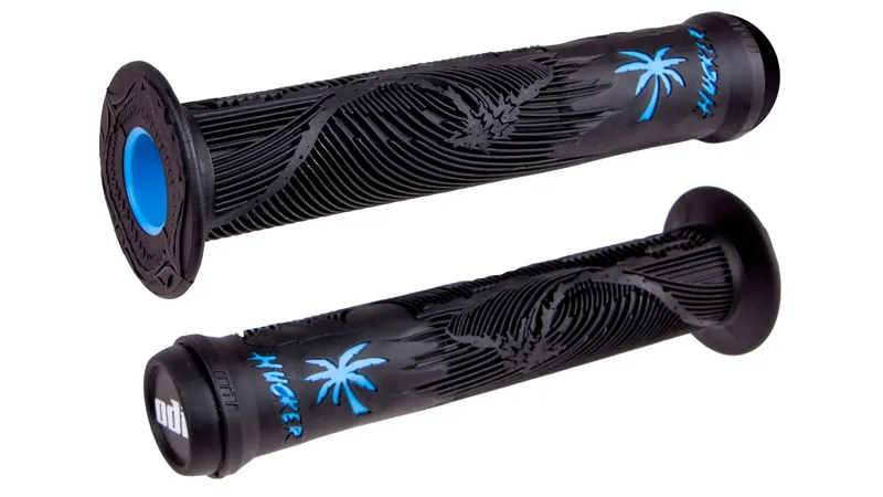 Odi Hucker BMX 160mm Grips in Black Blue